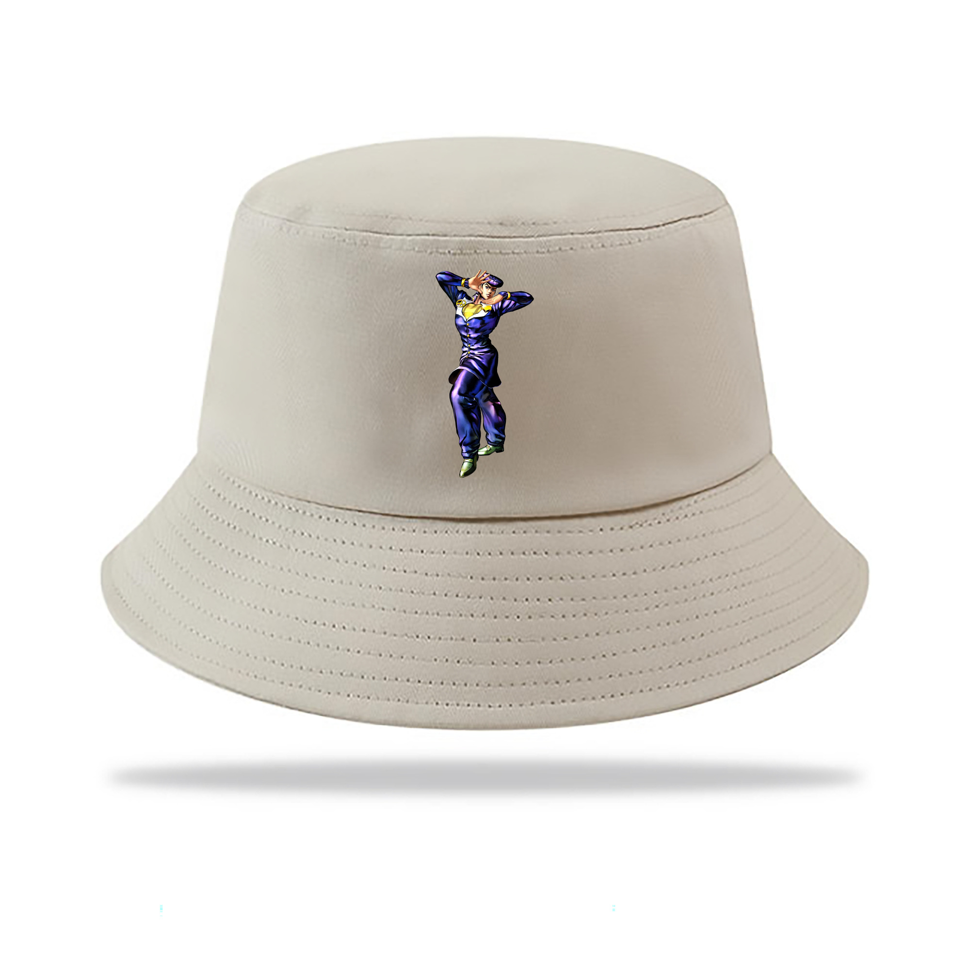 （画像用） ジョジョの奇妙な冒険 ひがしかた じょうすけ JoJo's Bizarre Adventure Higashikata Josuke アウトドア日除けバケットハット